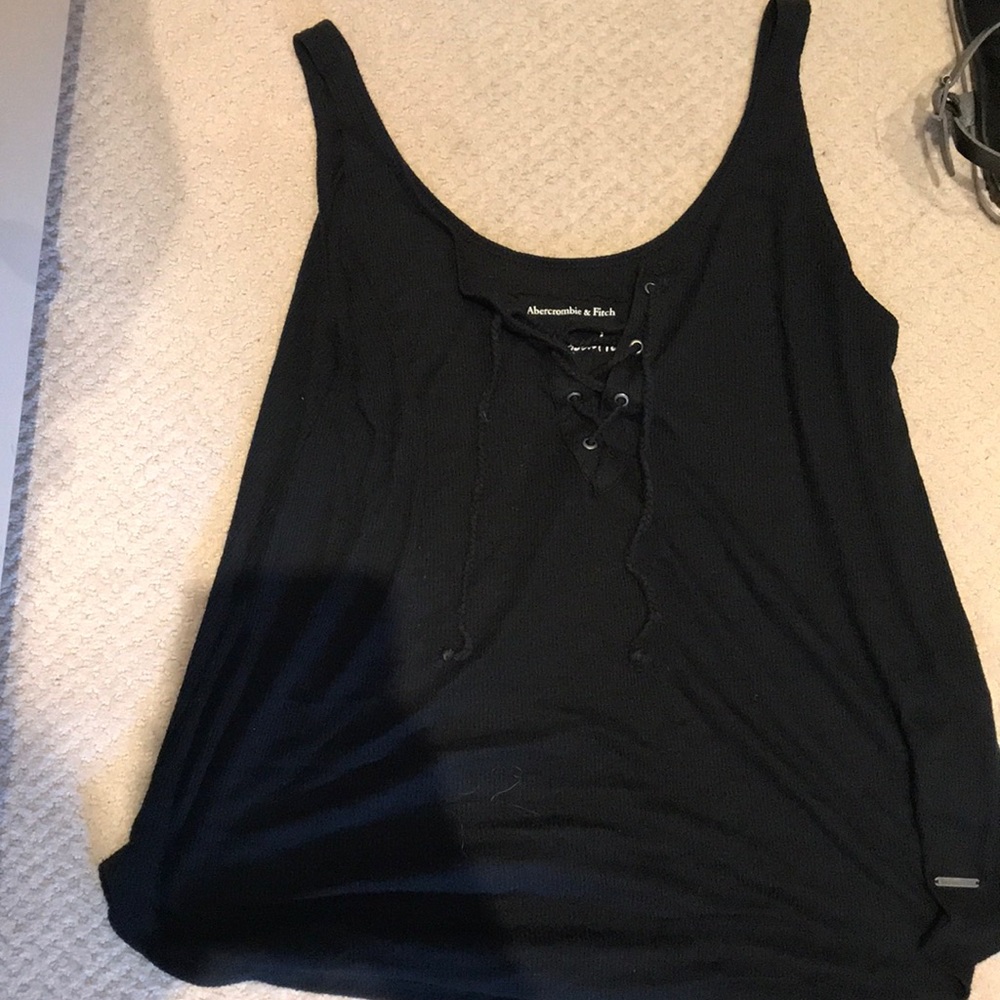 abercrombie and fitch swing tank with lace up